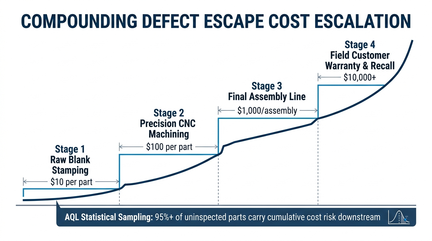 Compounding Defect Escape Cost Escalation Curve