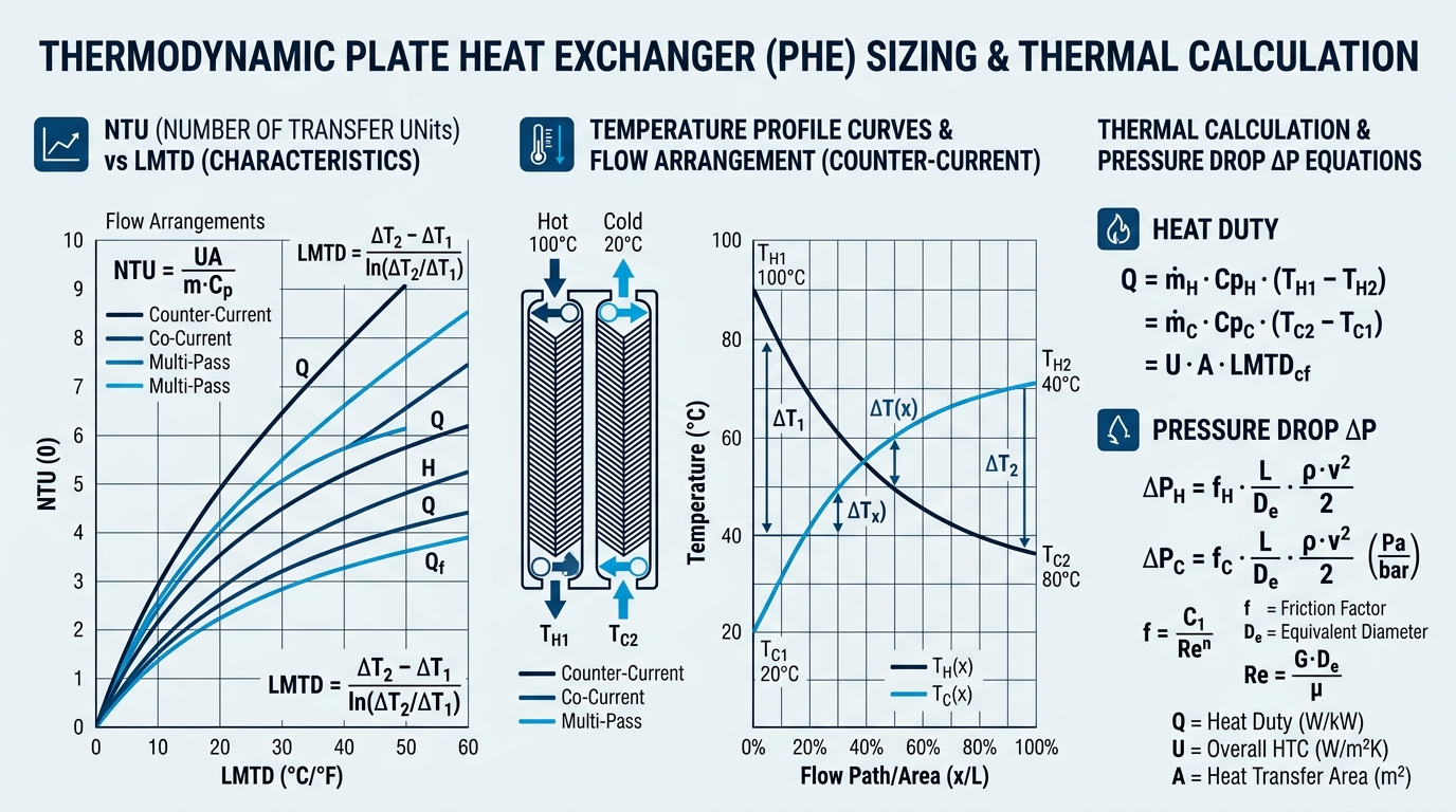 Thermodynamic Plate Heat Exchanger Sizing & Selection Guide for Industrial Food & Chemical Processing